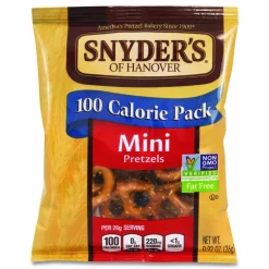 Snyder's Mini Pretzels, 0.92 oz Bags, 36 Bags/Carton