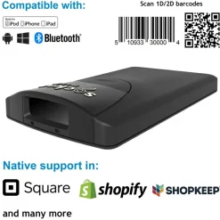 Socket Mobile SocketScan S840, Universal Barcode Scanner, Black