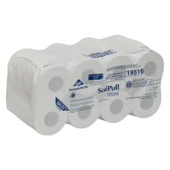 Sofpull by GP PRO, 2 Ply, Center Pull Tissue Paper, 8.4x5.25, 100% Recycled, White, 500 Sheets, 16 Rolls per Case