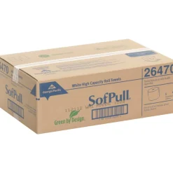 Sofpull by GP PRO, 1-Ply, 7.87" x 10"00', 40% Recycled, White, 6 Rolls per Case