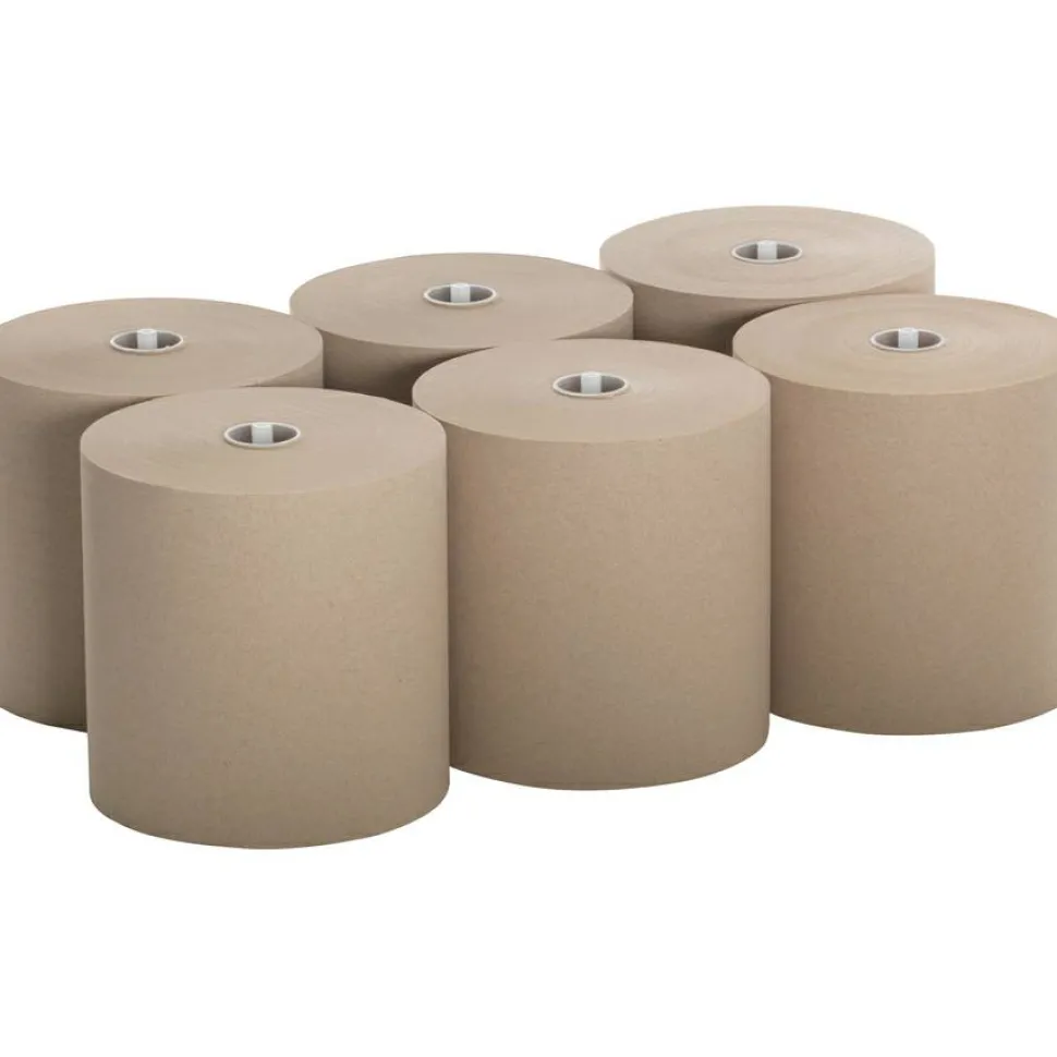 Sofpull by GP PRO, 1-Ply, 7.87" x 1000', 100% Recycled, Brown, 6 Rolls per Case