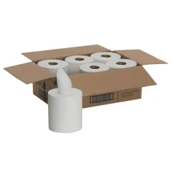 SofPull Centerpull Regular Capacity Paper Towels, 1-Ply, White, 7.8"W x 14.8"L Sheets, 324 Sheets Per Roll, 6 Rolls Per Case