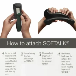Softalk II Shoulder Rest With Microban, Charcoal