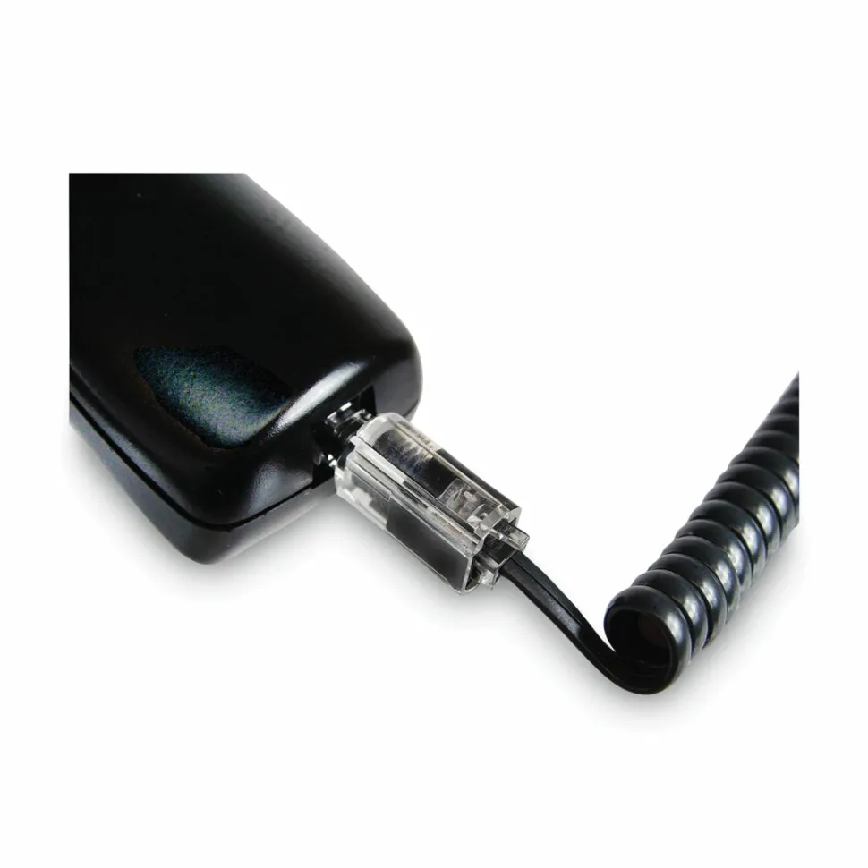 Softalk 21002 Phone Cord Detangler, Black/Clear