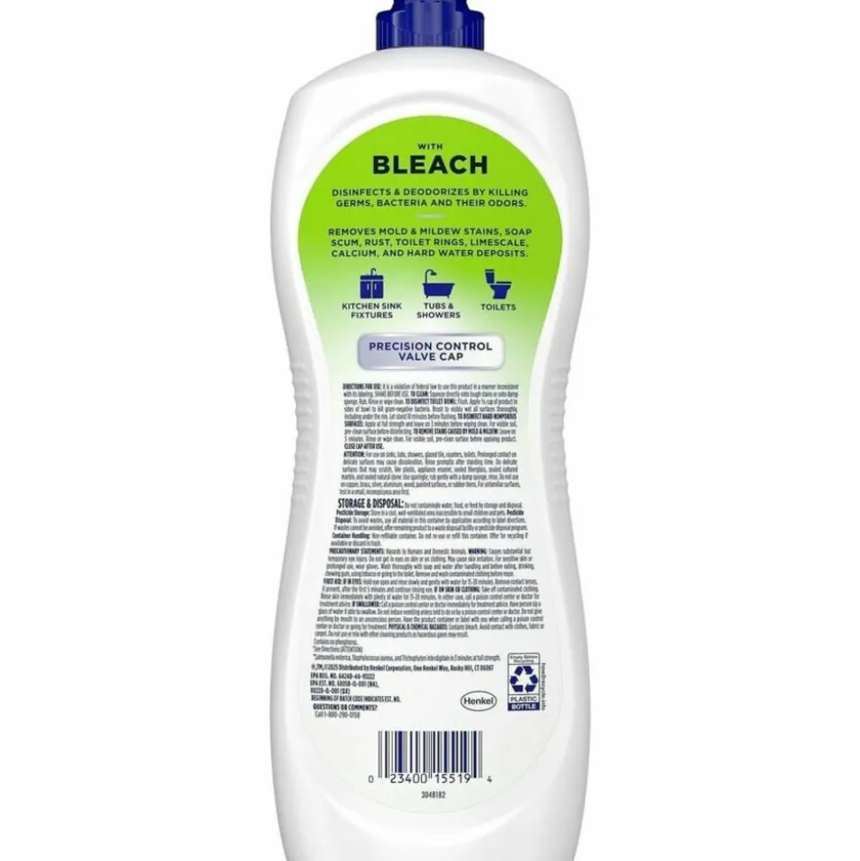 Soft Scrub Cleanser With Bleach, 36 Oz Bottle