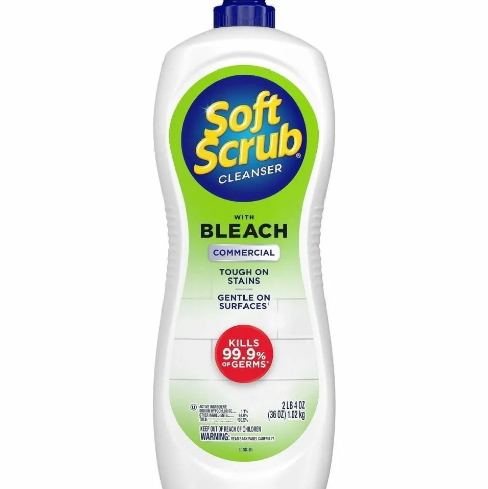 Soft Scrub Cleanser With Bleach, 36 Oz Bottle