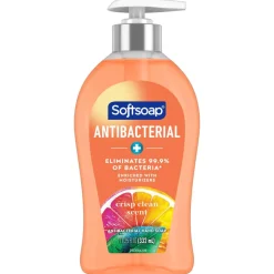 Softsoap Antibacterial Liquid Hand Soap Pump, 11.25 (332.7 mL) oz., Pack of 6, Crisp Clean Scent - 03562CT