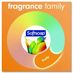 Softsoap Antibacterial Liquid Hand Soap Refill, Fresh Scent, 50 oz, Orange, 3/Carton