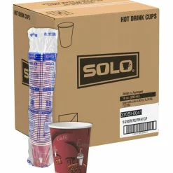 Solo 10 oz Bistro Design Disposable Paper Cups