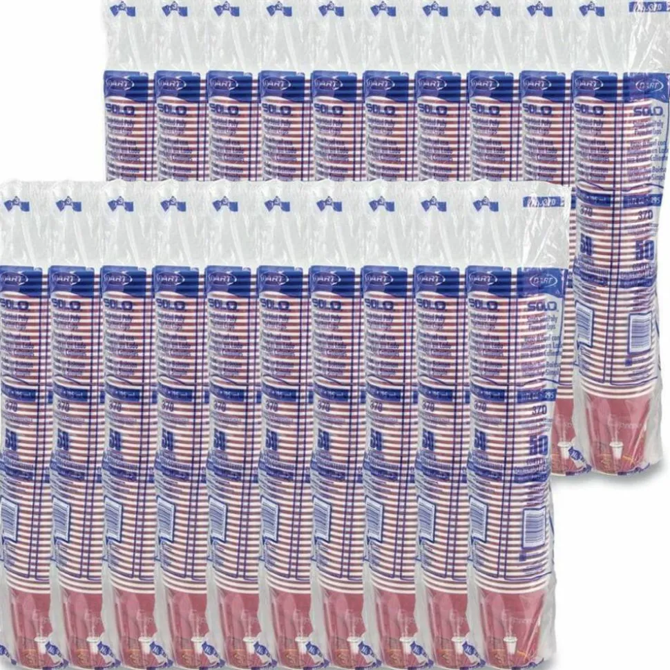Solo 10 oz Bistro Design Disposable Paper Cups