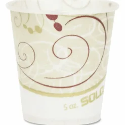Solo Cup Paper Water Cups, Waxed, 5 oz.,100/Pack