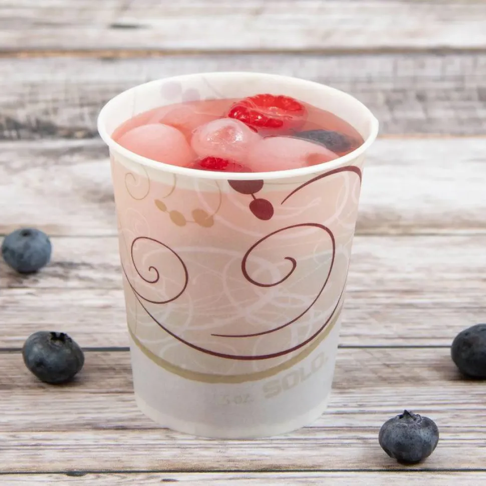 Solo Cup Paper Water Cups, Waxed, 5 oz.,100/Pack