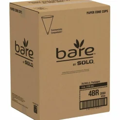 Solo Eco-Forward 4 oz Treated Paper Cone Water Cups
