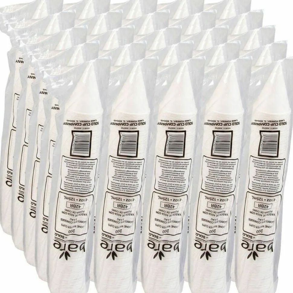 Solo Eco-Forward 4.25 oz Treated Paper Cone Water Cups