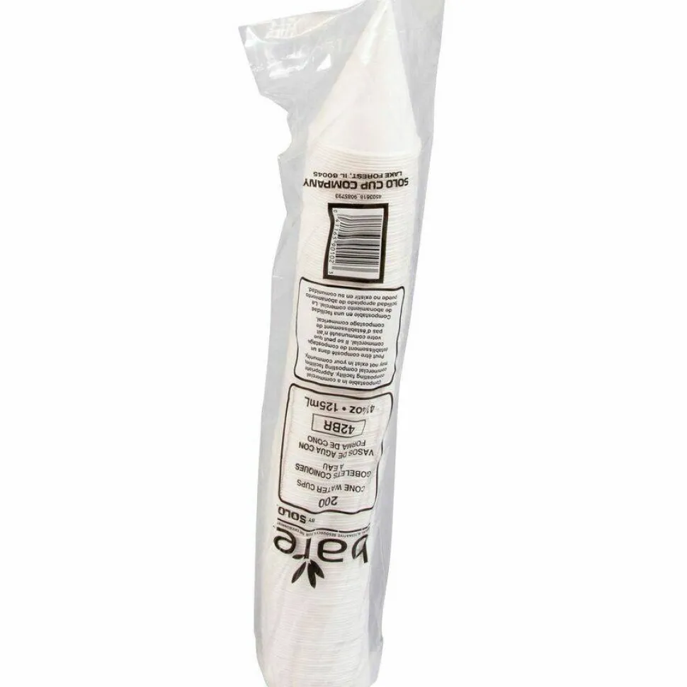 Solo Eco-Forward 4.25 oz Treated Paper Cone Water Cups