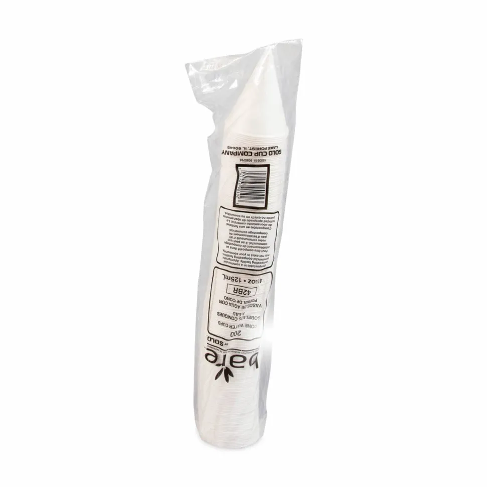 Solo Eco-Forward 4.25 oz Treated Paper Cone Water Cups