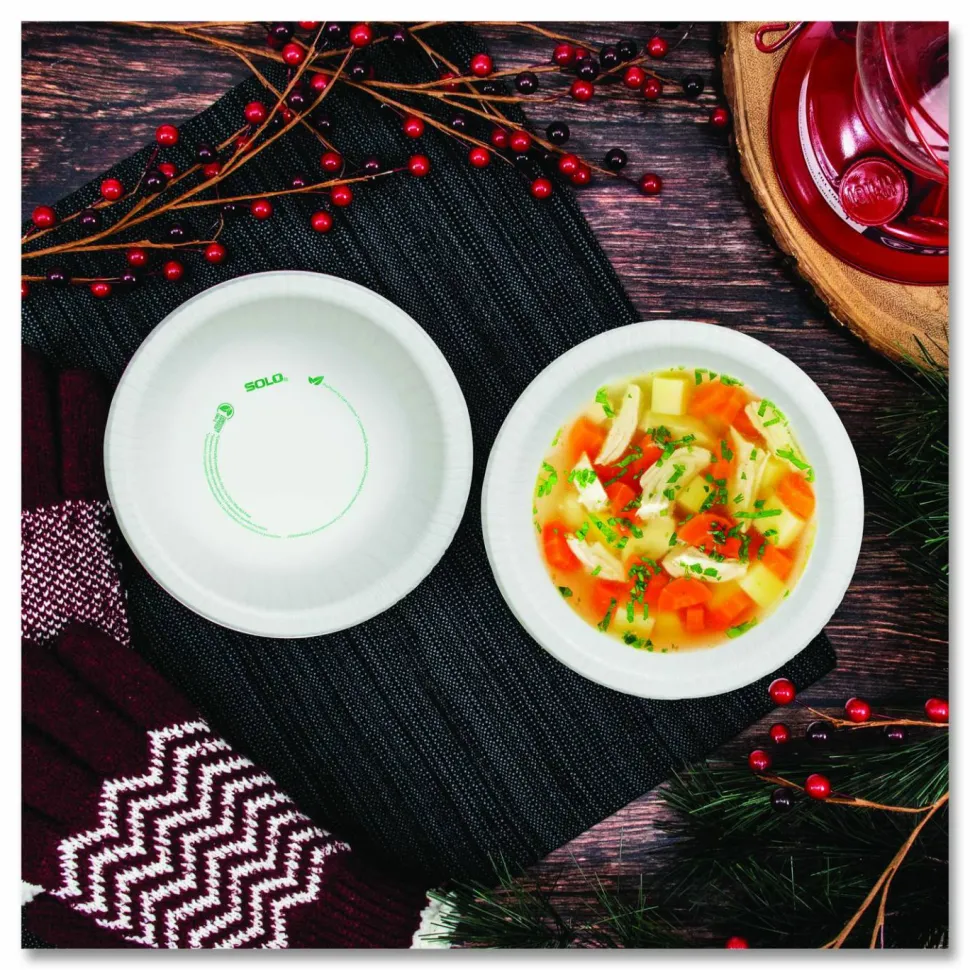 SOLO Paper Dinnerware, ProPlanet Seal, Bowl, 12 oz, White, 1,000/Carton