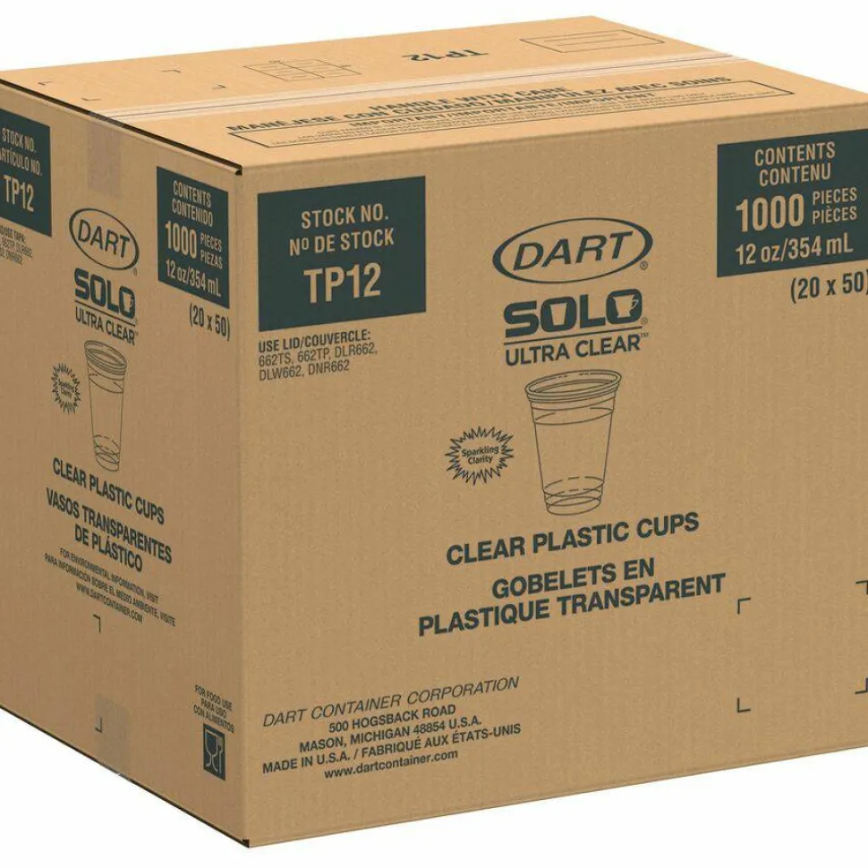 Solo Ultra Clear 12 oz Practical-Fill Cold Cups