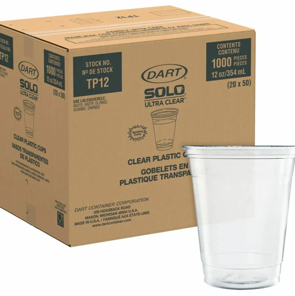 Solo Ultra Clear 12 oz Practical-Fill Cold Cups