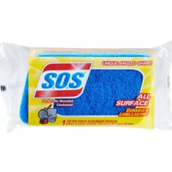 S.O.S. All Surface Scrubber Sponge, 2.5 x 4.5, 0.9