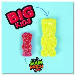 Sour Patch Kids Fruit Flavored Candy, Grab-and-Go, 240 Pieces/Box