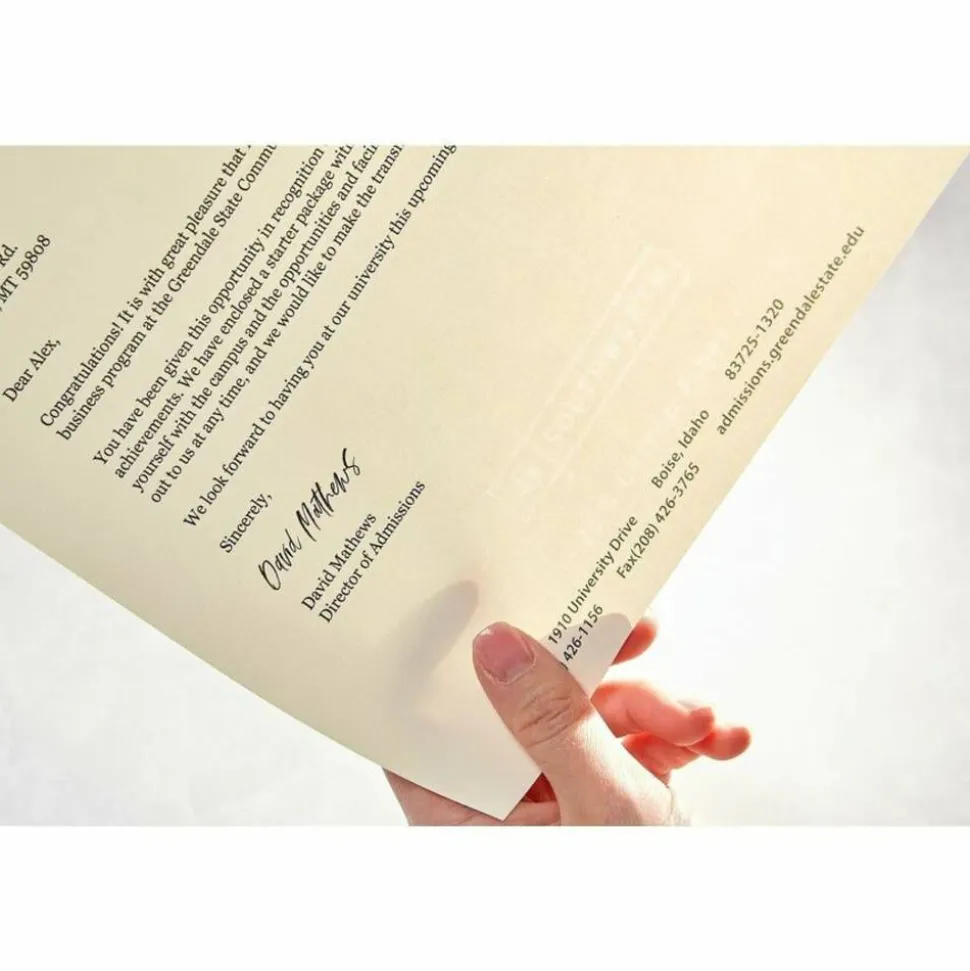 Southworth 25% Cotton Linen Business Paper, Ivory, Letter (8.5" x 11"), 500 Sheets Per Ream, 24 Lb, 94 Brightness