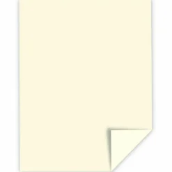 Southworth 25% Cotton Linen Cover Stock, 8 1/2" x 11", 65 Lb, Ivory, Pack Of 100