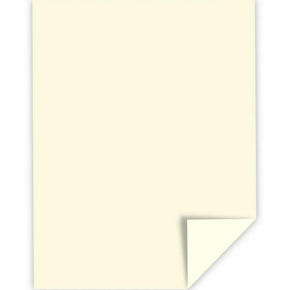 Southworth 25% Cotton Linen Cover Stock, 8 1/2" x 11", 65 Lb, Ivory, Pack Of 100