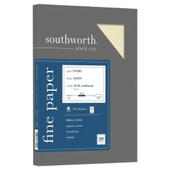 Southworth 25% Cotton Linen Cover Stock, 8 1/2