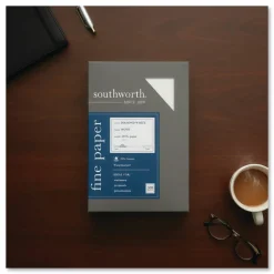 Southworth Diamond White 25% Cotton Business Paper, 8 1/2