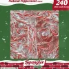 Spangler Peppermint Candy Canes - Peppermint - Individually Wrapped, Gluten-free - 240 /Box - 8 / Carton