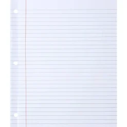Sparco Mylar-Reinforced Wide-Ruled Filler Paper, Letter Size, 20 Lb, White, Pack Of 100 Sheets