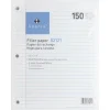 Sparco Standard White 3HP Filler Paper - 150 Sheets - Wide Ruled - Ruled Red Margin - 16 lb Basis Weight - 82121