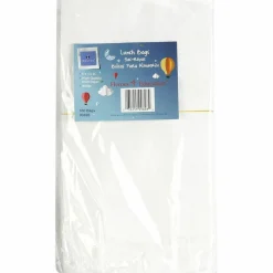 Sparco White Kraft Paper Bags