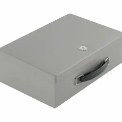 Sparco All-Steel Key Lock Fire-Retardant Cash Box, 12 3/4