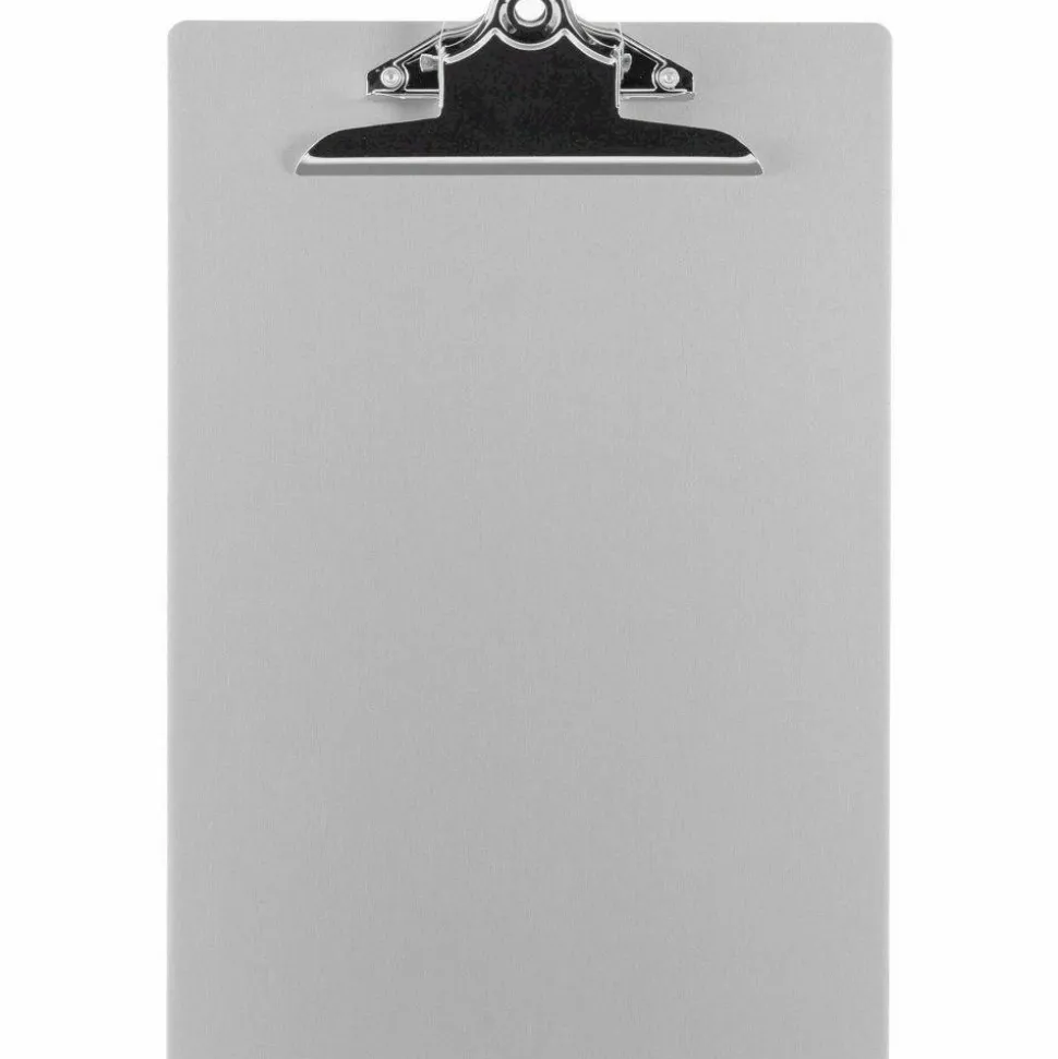 Sparco Aluminum Clipboard, 8 1/2"x 11 1/2", Silver