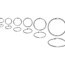 Sparco Book Rings, 3" Diameter, Silver, Box Of 10