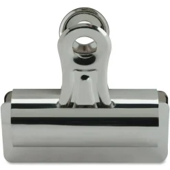 Sparco Boston Bulldog Clips, Size 4, 3" Wide, 1" Capacity, Silver, Box Of 12