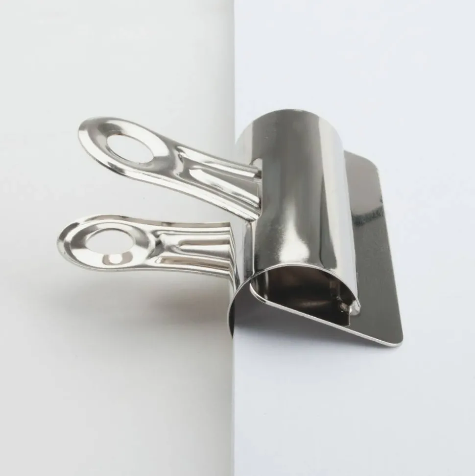 Sparco Boston Bulldog Clips, Size 4, 3" Wide, 1" Capacity, Silver, Box Of 12
