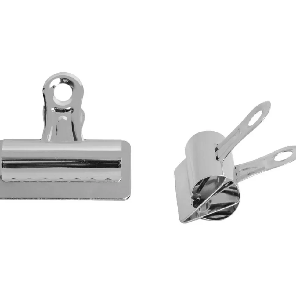 Sparco Boston Bulldog Clips, Size 4, 3" Wide, 1" Capacity, Silver, Box Of 12