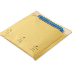 Sparco CD/DVD Cushioned Mailers - Multipurpose - 7 1/4" Width x 8" Length - Self-sealing - Gold - Kraft - 25 / Pack
