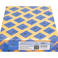 Sparco Color Multi-Use Printer & Copy Paper, Goldenrod, Letter (8.5