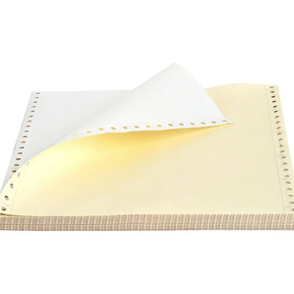 Sparco Dot Matrix Print Continuous Paper, Letter Size (8 1/2" x 11"), 15 Lb, White, Carton Of 1,850 Forms