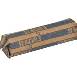 Sparco Flat Coin Wrappers - $2.00 in 40 Coins of 5¢ Denomination - 60 lb Paper Weight - Kraft - Blue, 1000/Pack