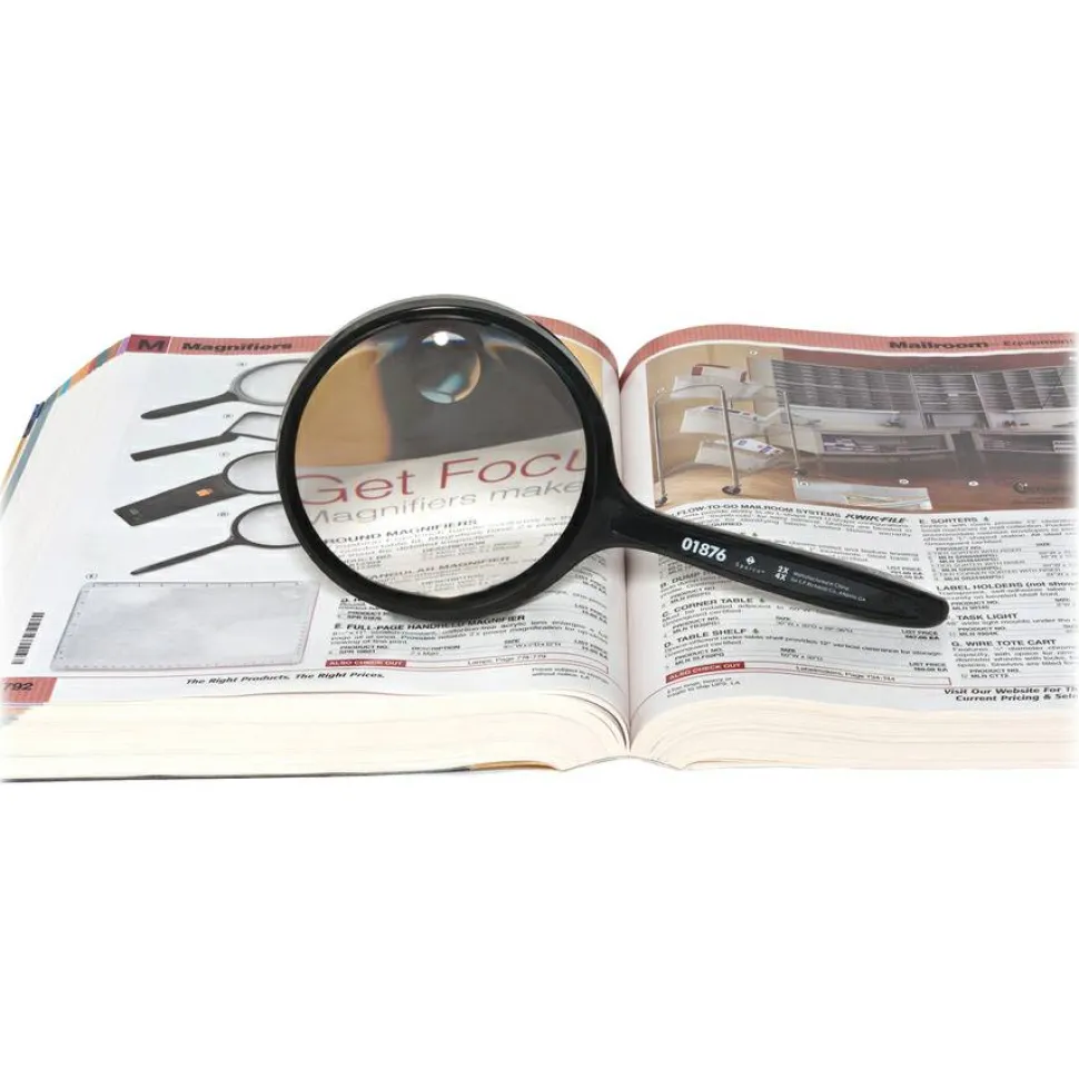 Sparco Handheld Magnifier, 3 1/2" Diameter