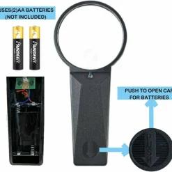 Sparco Illuminated Magnifier, 3" Diameter