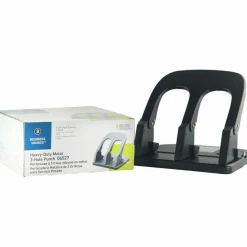 Sparco Manual Adjustable 3-Hole Punch, 100-Sheet Capacity, 10 1/4