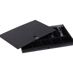 Sparco Money Tray With Locking Cover, 2.3" x 16" x 11", Black