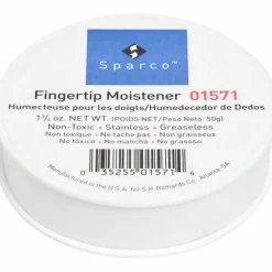 Sparco 1 3/4 Ounce Fingertip Moistener - Non-slip, Greaseless, Stainingless, Odorless - 1.75 oz - White