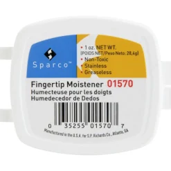 Sparco 1 Oz. Greaseless Fingertip Moistener - Odorless, Greaseless, Stainingless, Non-slip - 1 oz - White